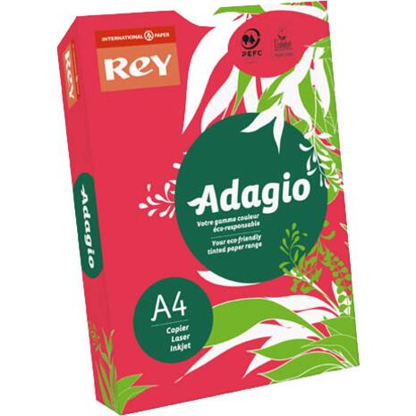 Χαρτί εκτύπωσης Adagio Α4 160gr 250 φύλλα bright red